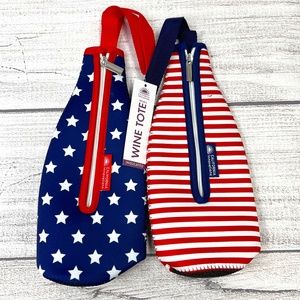Portable Wine Champagne Koozies Set Patriotic